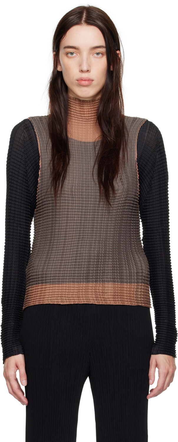 

Водолазка с многослойными цветными складками ISSEY MIYAKE
