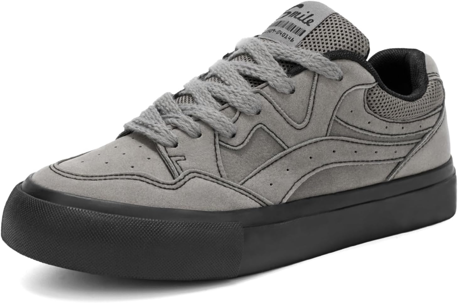 

Мужские низкие кроссовки на шнуровке, модные, вулканизированные, повседневные прогулочные, удобные, легкие, дышащие, нескользящие, для ежедневной носки, покупок, учебы, работы, поездок, занятий в спортзале и катания на скейтборде Yrzhgdl, серый