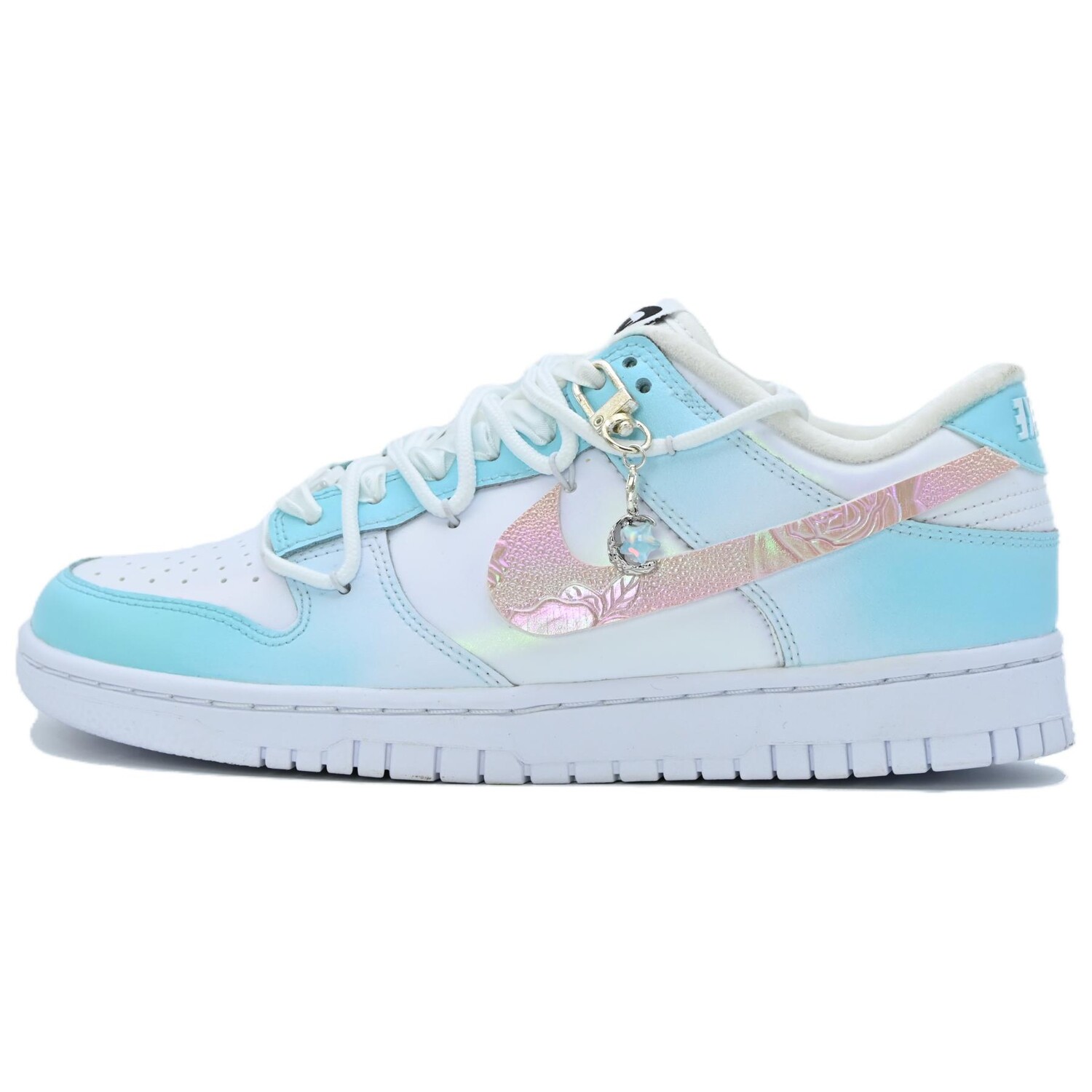 

Кроссовки Nike Dunk Skateboard Shoes Women's Low-Top Blue With White Lettering, Синий, Кроссовки Nike Dunk Skateboard Shoes Women's Low-Top Blue With White Lettering