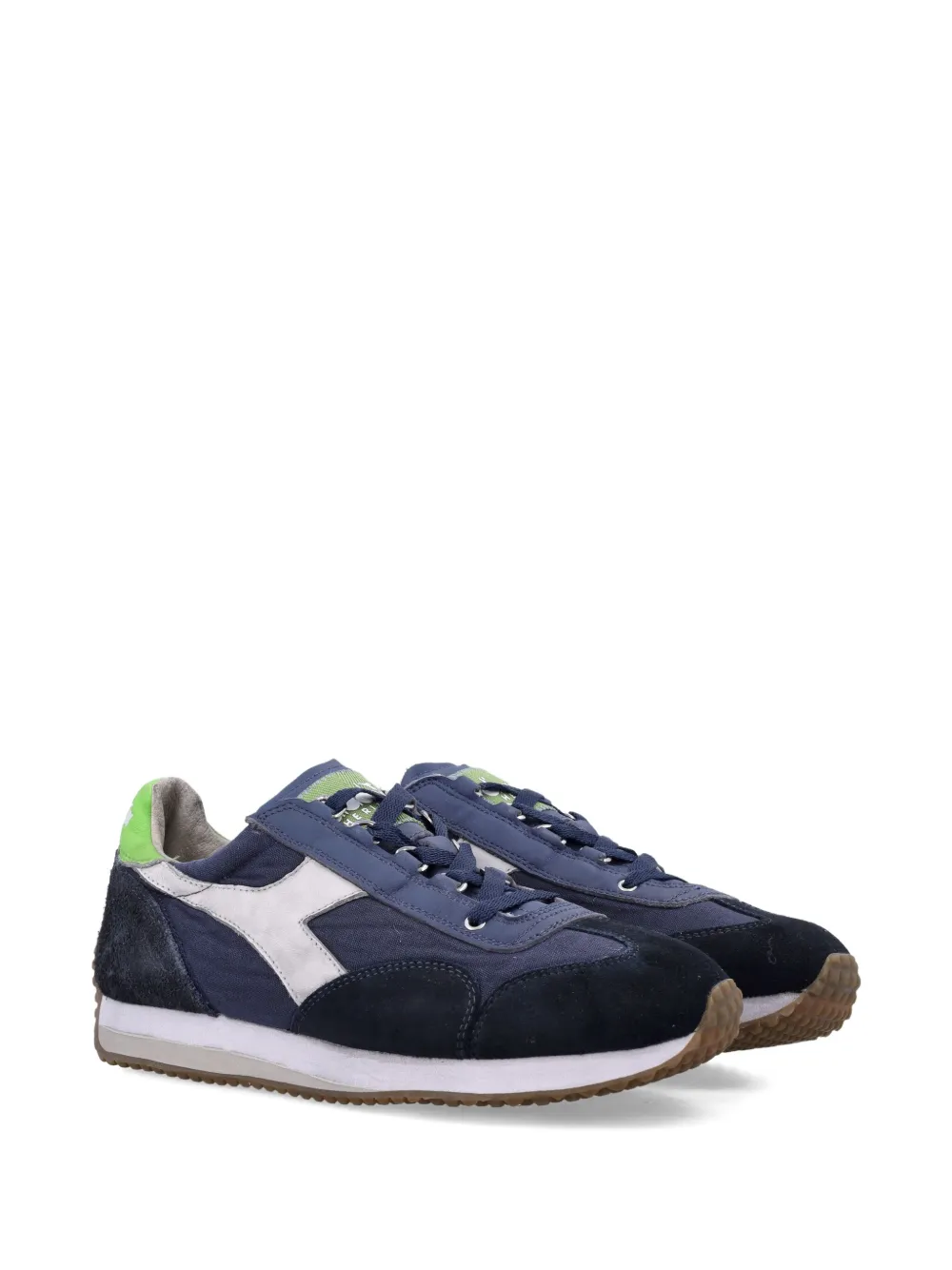 Кроссовки со шнуровкой и замшевыми вставками Diadora, синий — фото 2