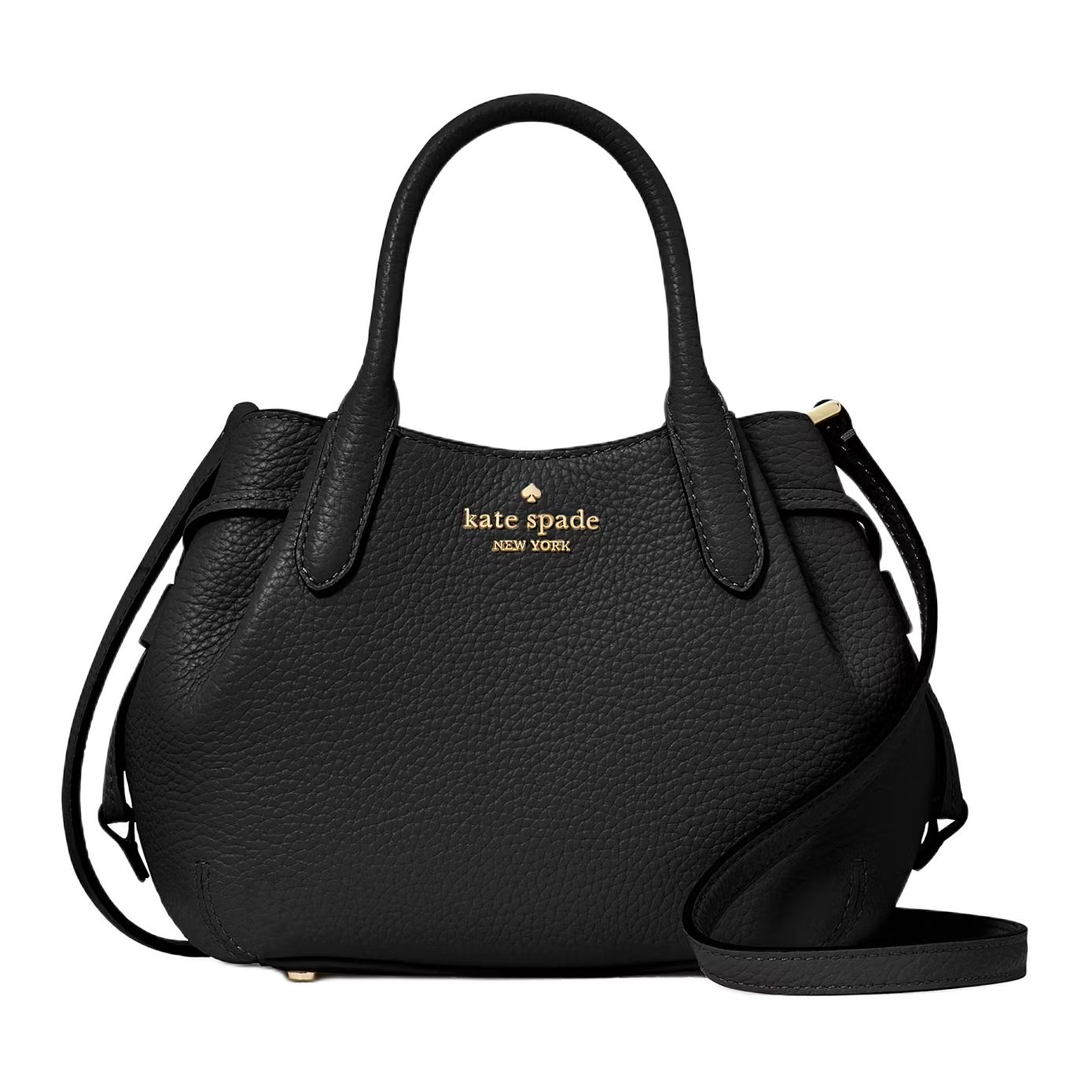 

Kate Spade Кожаная сумка-пельмень через плечо мини женская черная