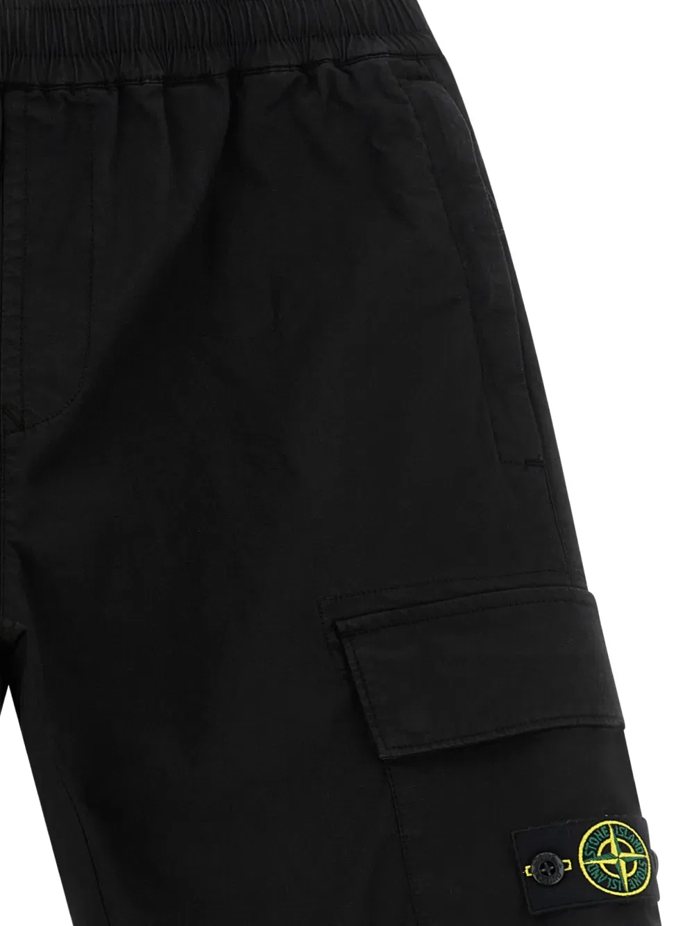 Шорты-карго Compass Stone Island Junior, черный — фото 3