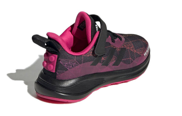 Кроссовки x lego fortarun x elastic lace 'real magenta bricks' Adidas, черный — фото 4