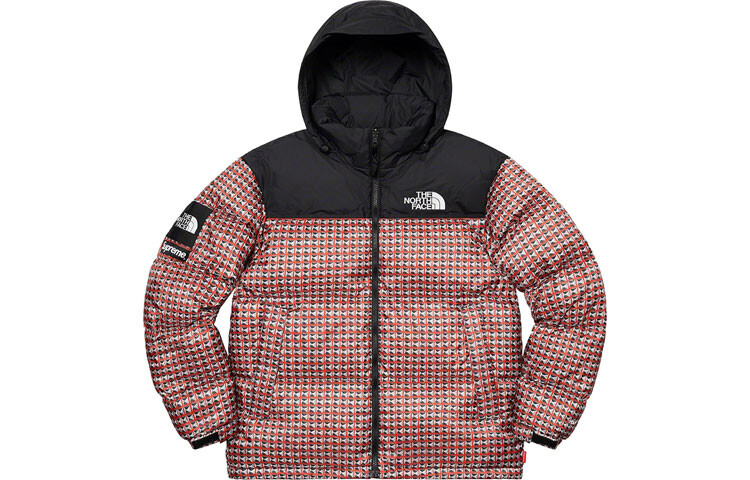 Куртка Supreme x The North Face Studded Nuptse, красный