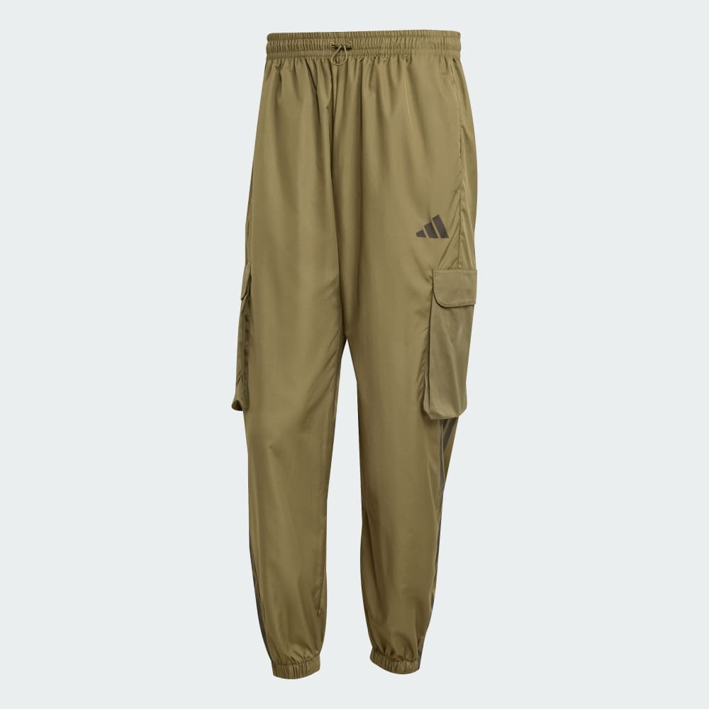 Спортивные брюки Adidas City Tech Utility Woven Pants, цвет Olive Strata — фото 4