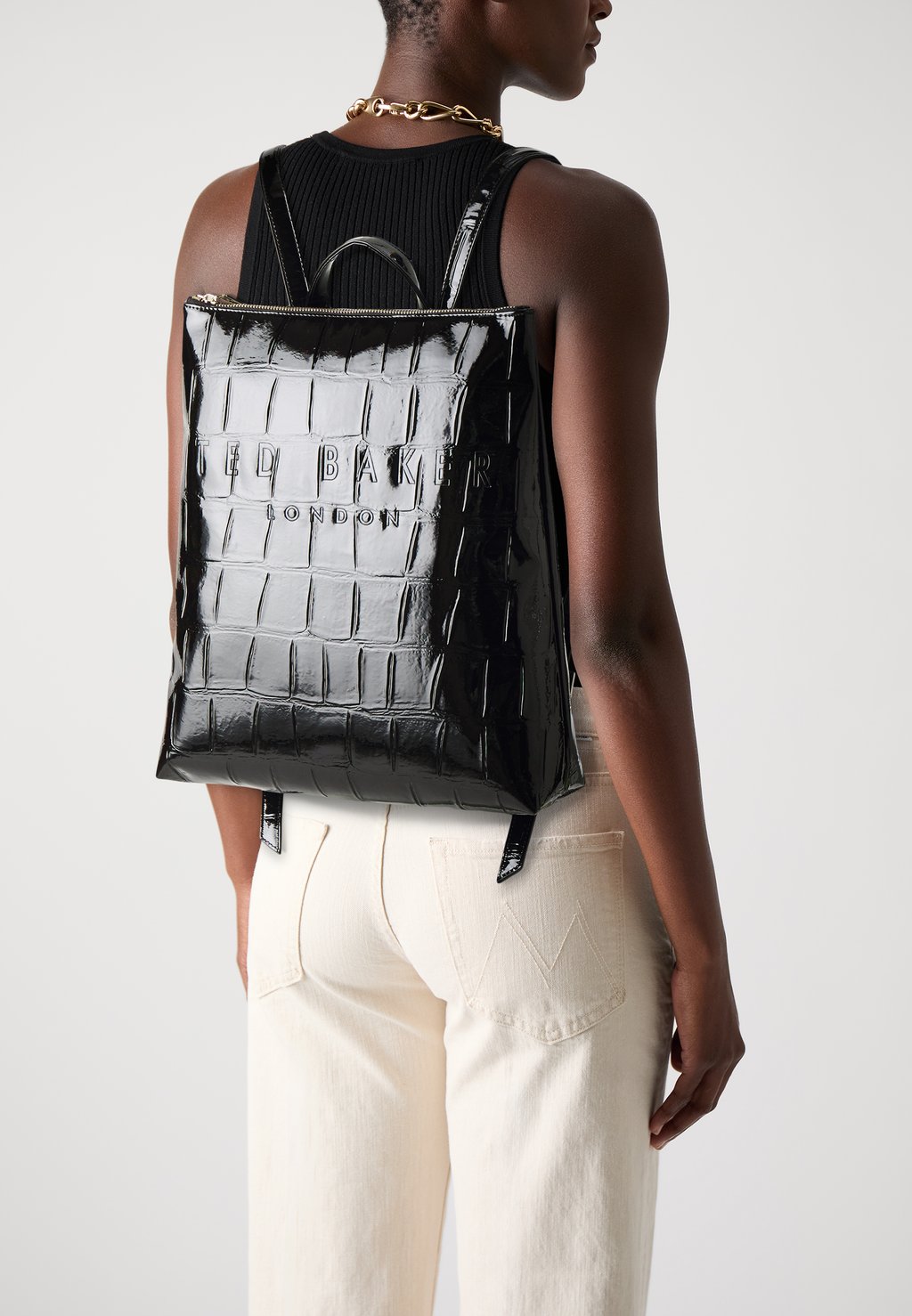

Рюкзак ICON CROC EFFECT BACKPACK Ted Baker, черный