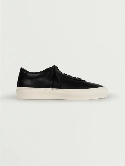 Унисекс кеды из льна и кожи GRAPHERIES Essential Shoes чёрные — фото 4