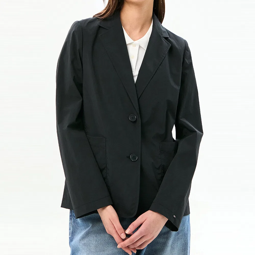 Женский лёгкий однобортный жакет, чёрный, от Tommy Hilfiger Women — фото 4