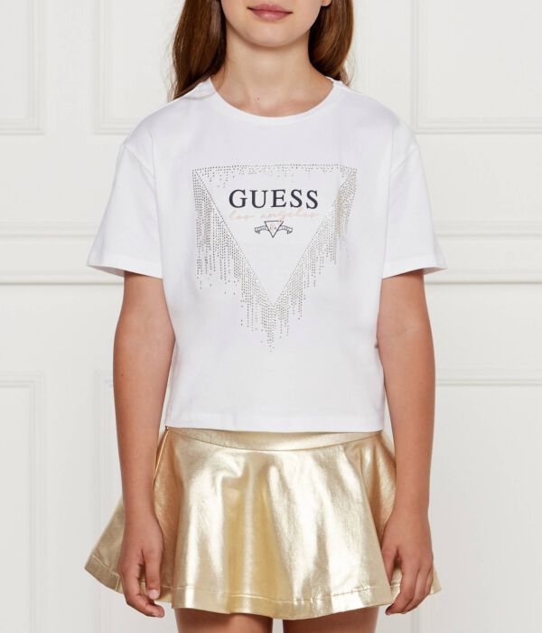

Футболка детская Guess со стразами, белый