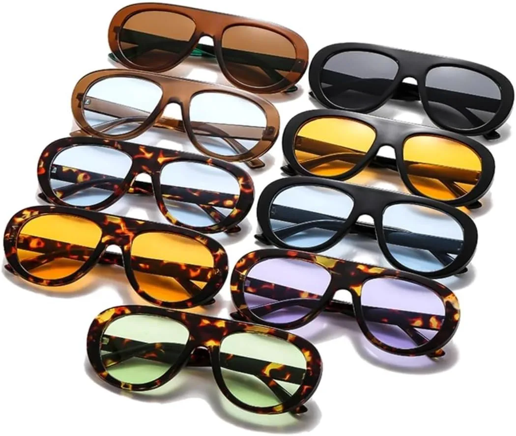 

Солнцезащитные очки с защитой UV400 | Леопардовый принт в стиле панк | Для женщин и мужчин | Для занятий спортом на открытом воздухе и вождения LXLHWN, Tea Blue