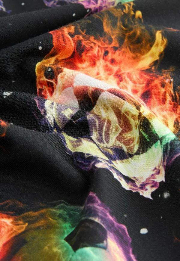 Футболка с коротким рукавом и стандартным принтом по всей поверхности Next, Black Flame Foootball — фото 2