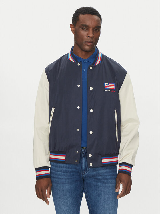 

Куртка-Бомбер стандартный крой Varsity 7006519 Gant, синий