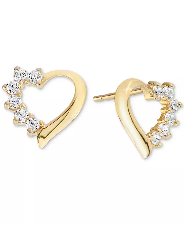 

Серьги-Гвоздики с кубическим цирконием (1/4 карата) из стерлингового серебра (также доступны из 14-каратного золота поверх стерлингового серебра) Macy'S, gold