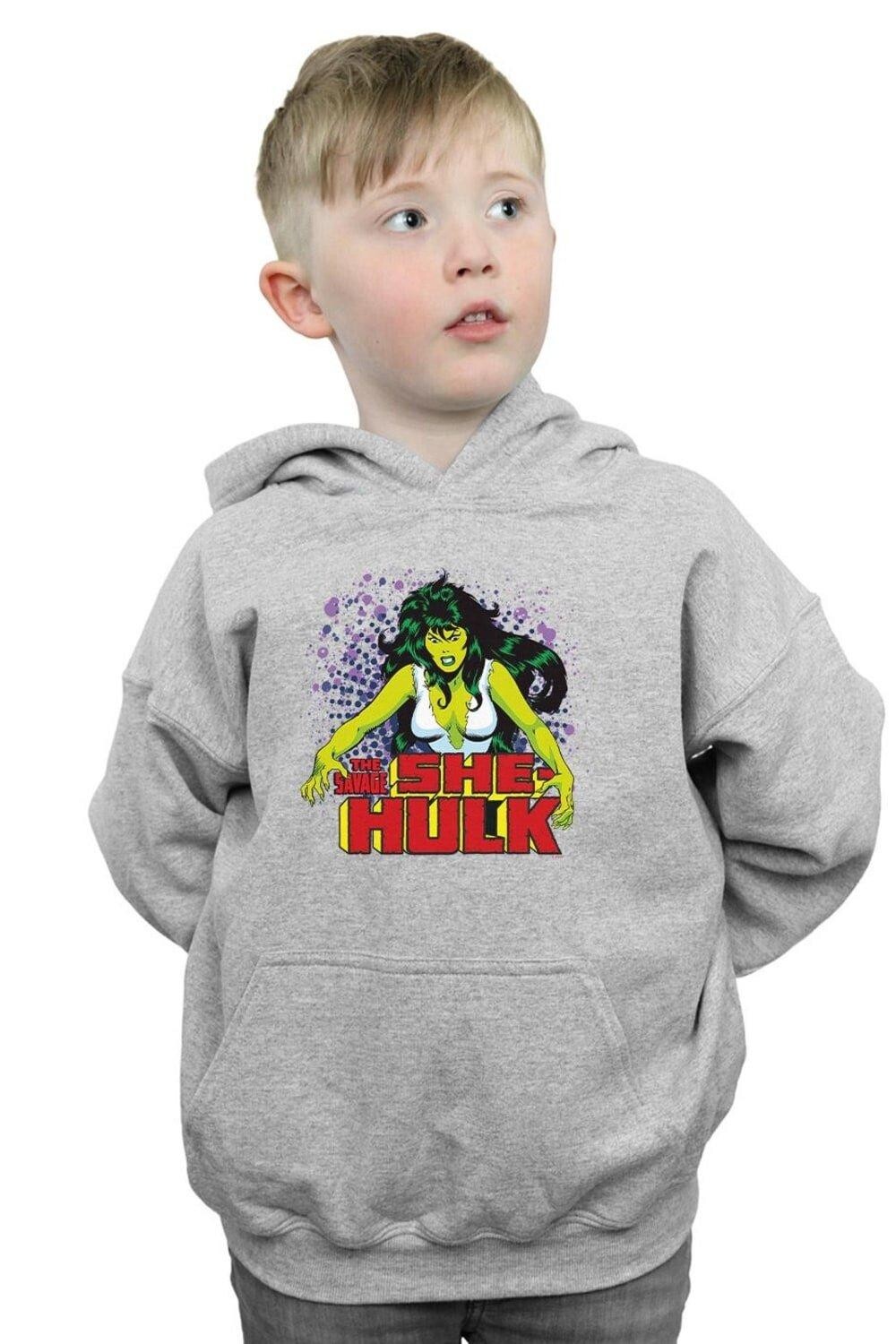

Толстовка «Дикая женщина-Халк» Marvel, серый