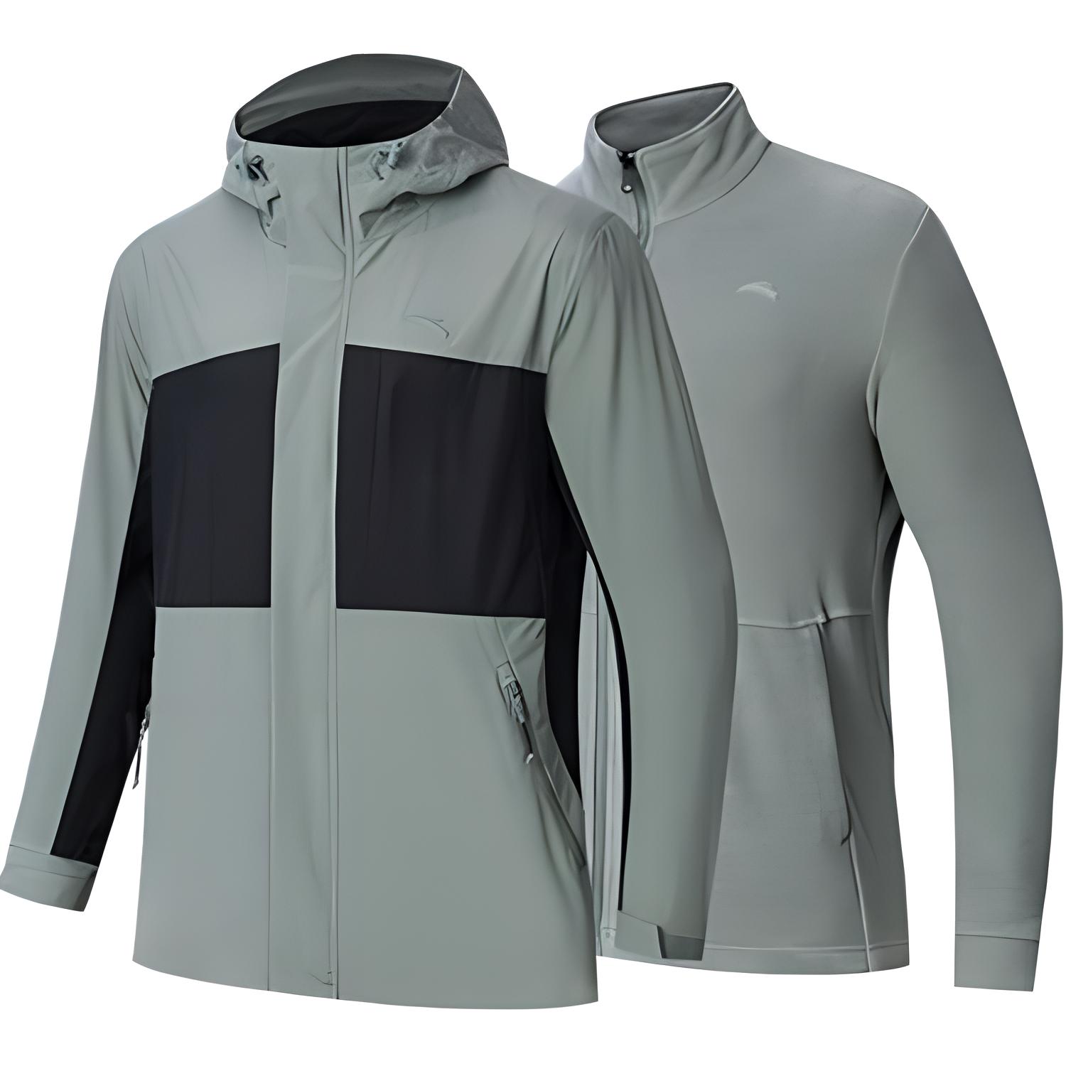 

Куртка Anta Outdoor Collection Asphalt Gray/Basic Black, Черный, Куртка Anta Outdoor Collection Asphalt Gray/Basic Black