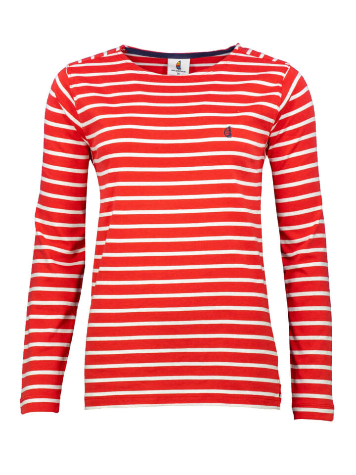 

Лонгслив Wind Sportswear Langarm T-Shirt gestreift, цвет rot-weiss