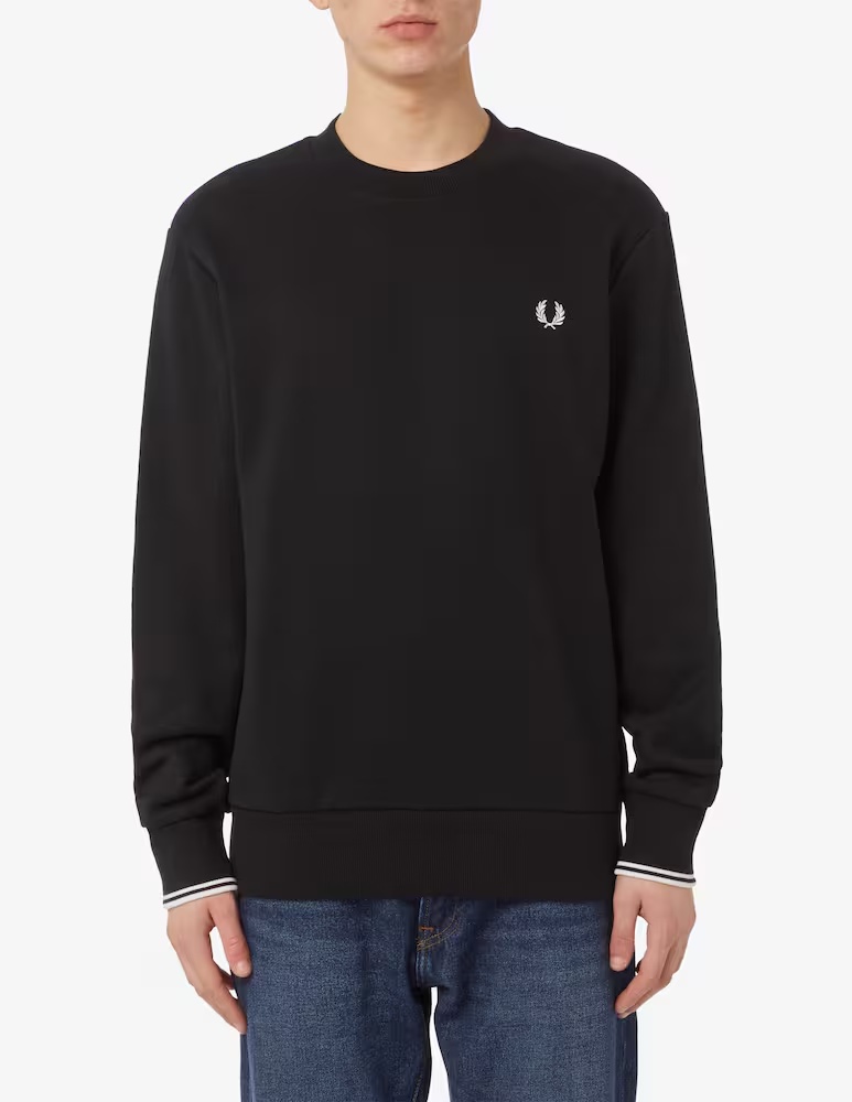 

Базовый свитшот Fred Perry, черный