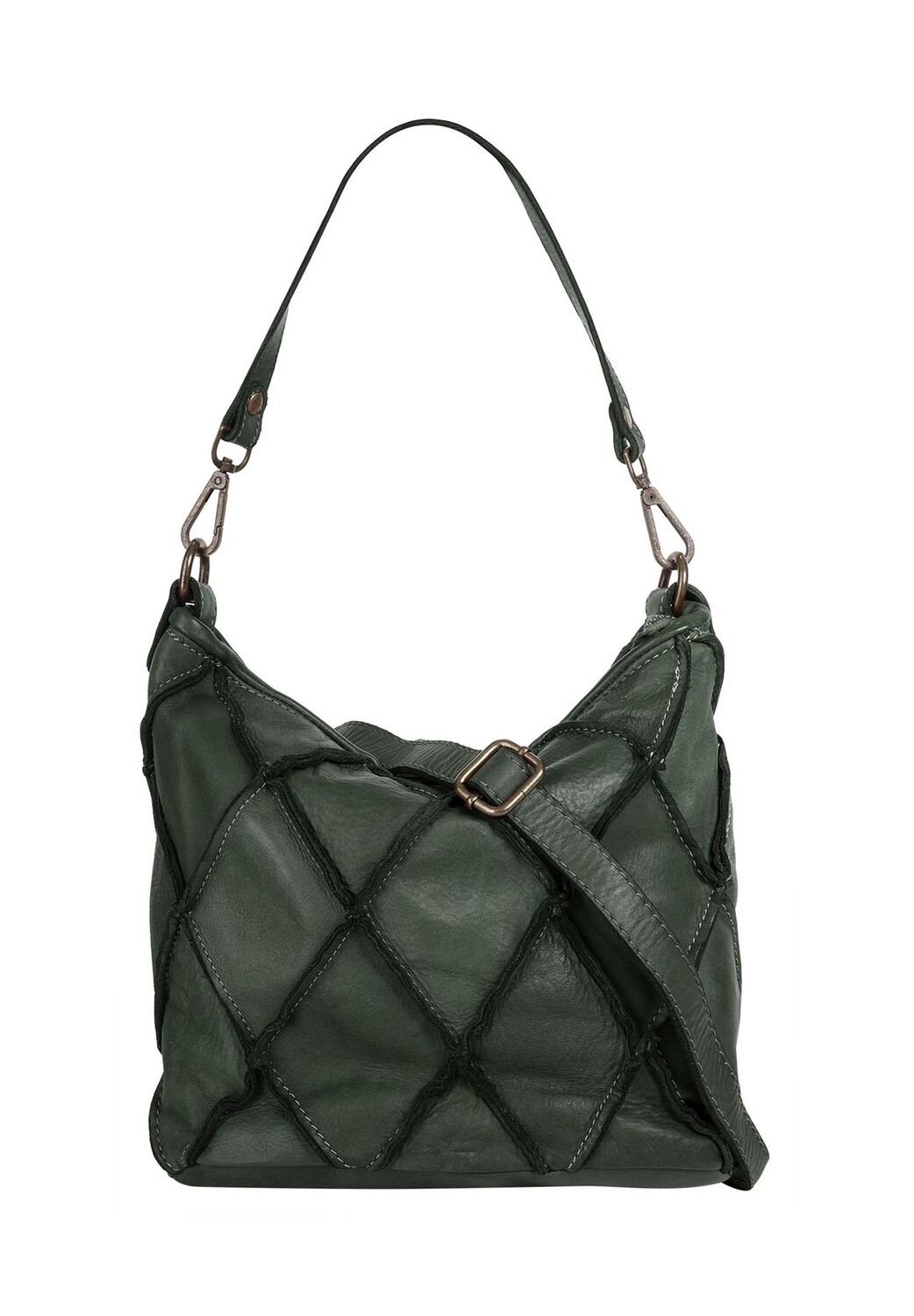 

Сумочка, натуральная кожа, производство Италия Samantha Look, цвет Dunkelgrün