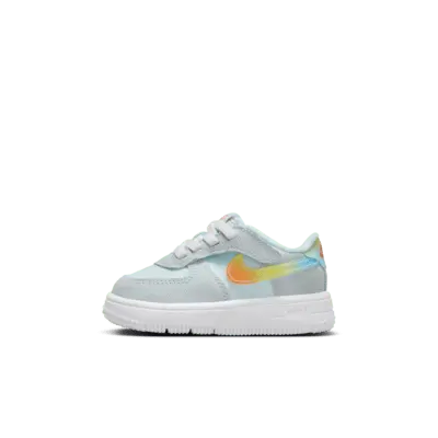 

Кроссовки Nike Force 1 Low EasyOn, цвет Glacier Blue/Light Lemon Twist/Aquarius Blue/Total Orange