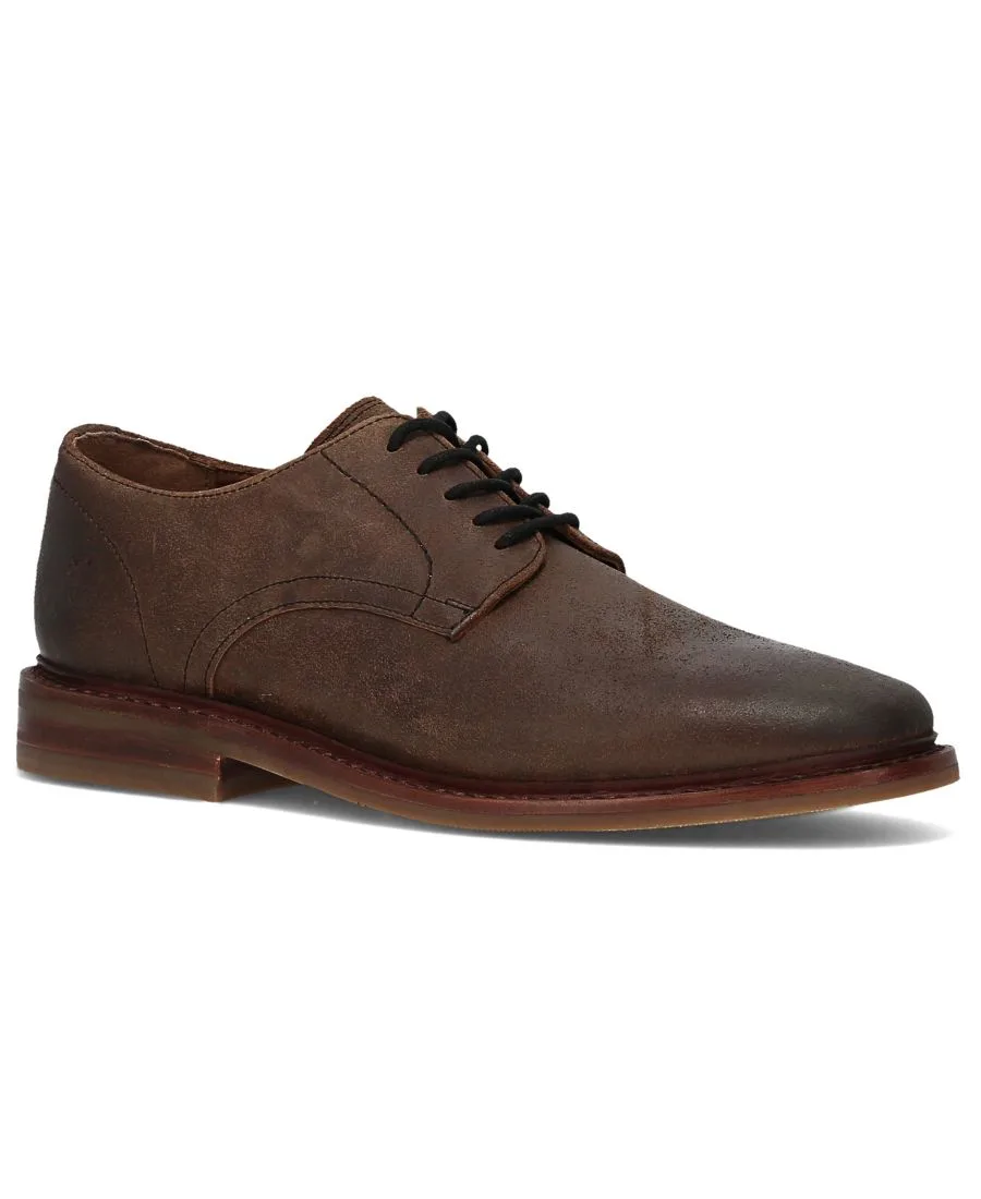 Мужские лоферы Paul Oxford на шнуровке Frye, темно-walnut