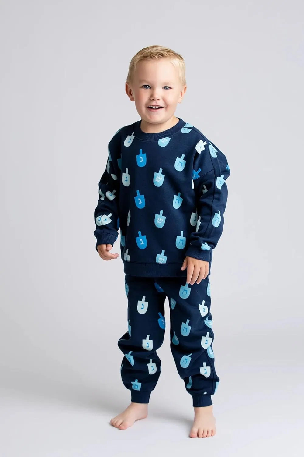 Спортивный костюм Organic Sporty Sweatsuit monica + andy, Hanukkah Dreidels — фото 2