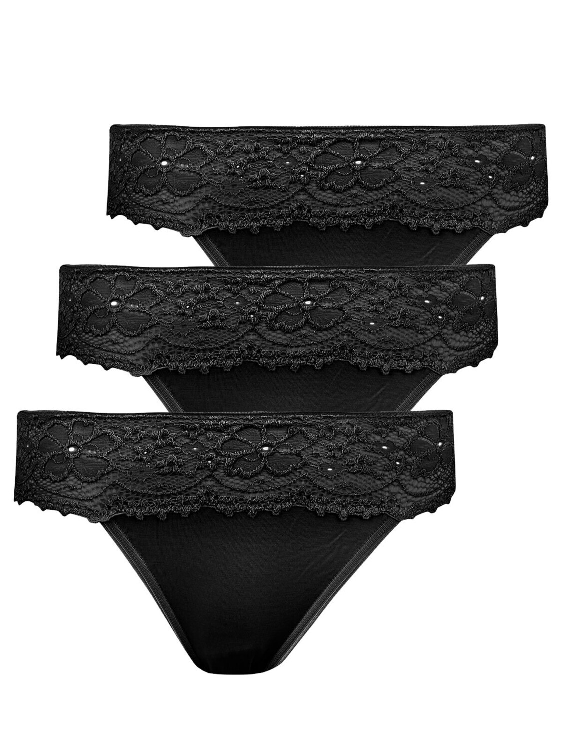 

Трусы Nina von C. 3er Pack Jazzpant, черный