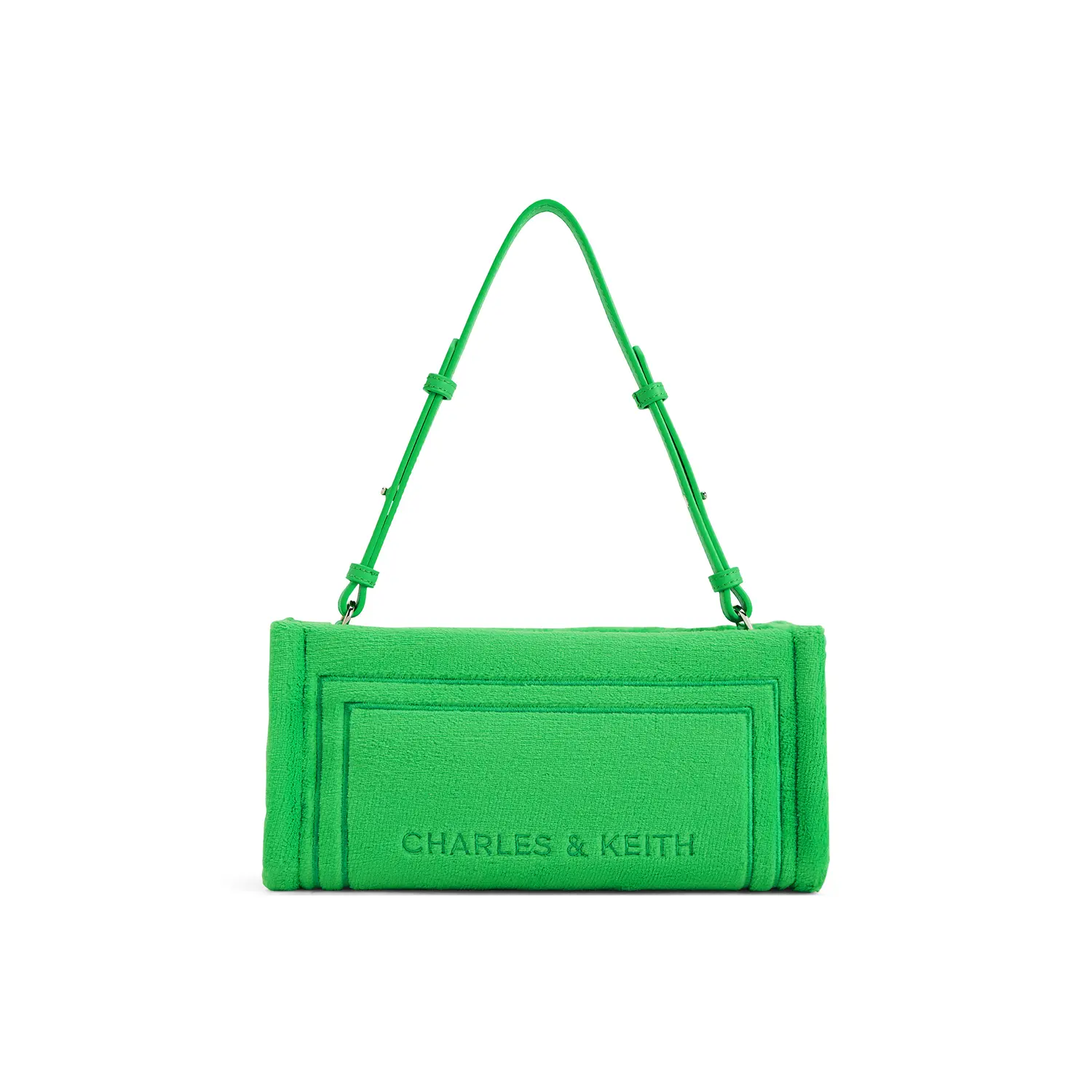 

CHARLES&KEITH Тканевая сумка через плечо, Green Green