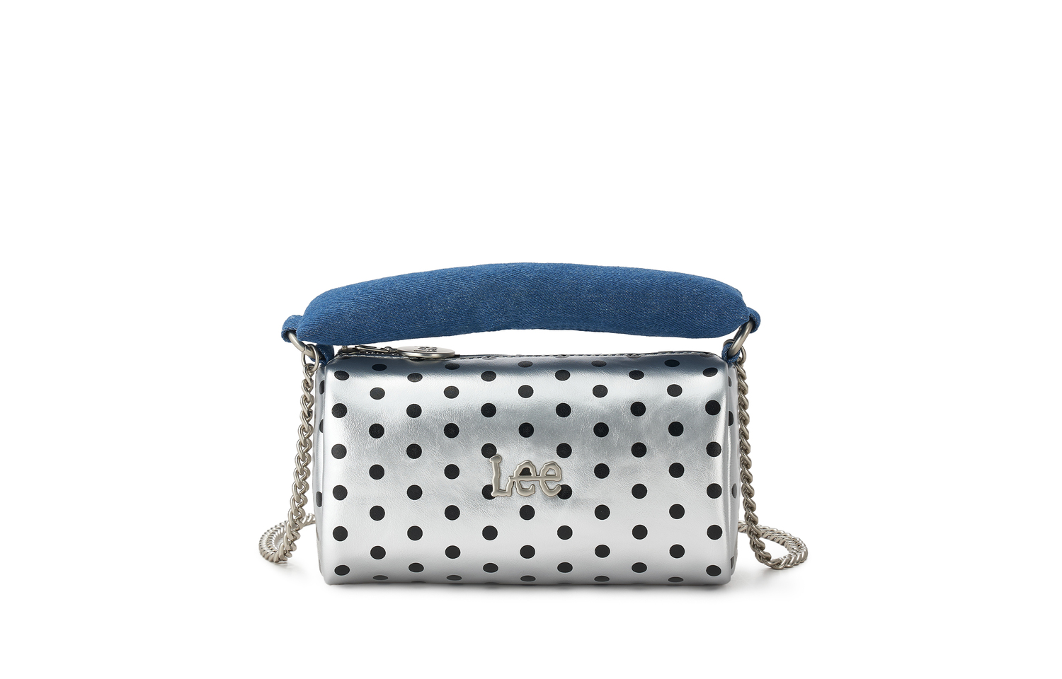 

Lee Кожаная текстильная сумка через плечо женская большая разноцветная, Silver