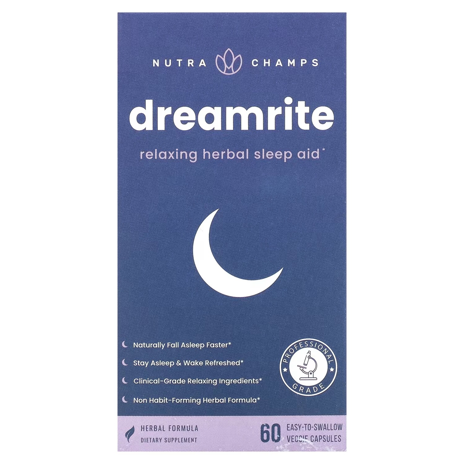 

Добавка NutraChamps Dreamrite для сна, 60 капсул