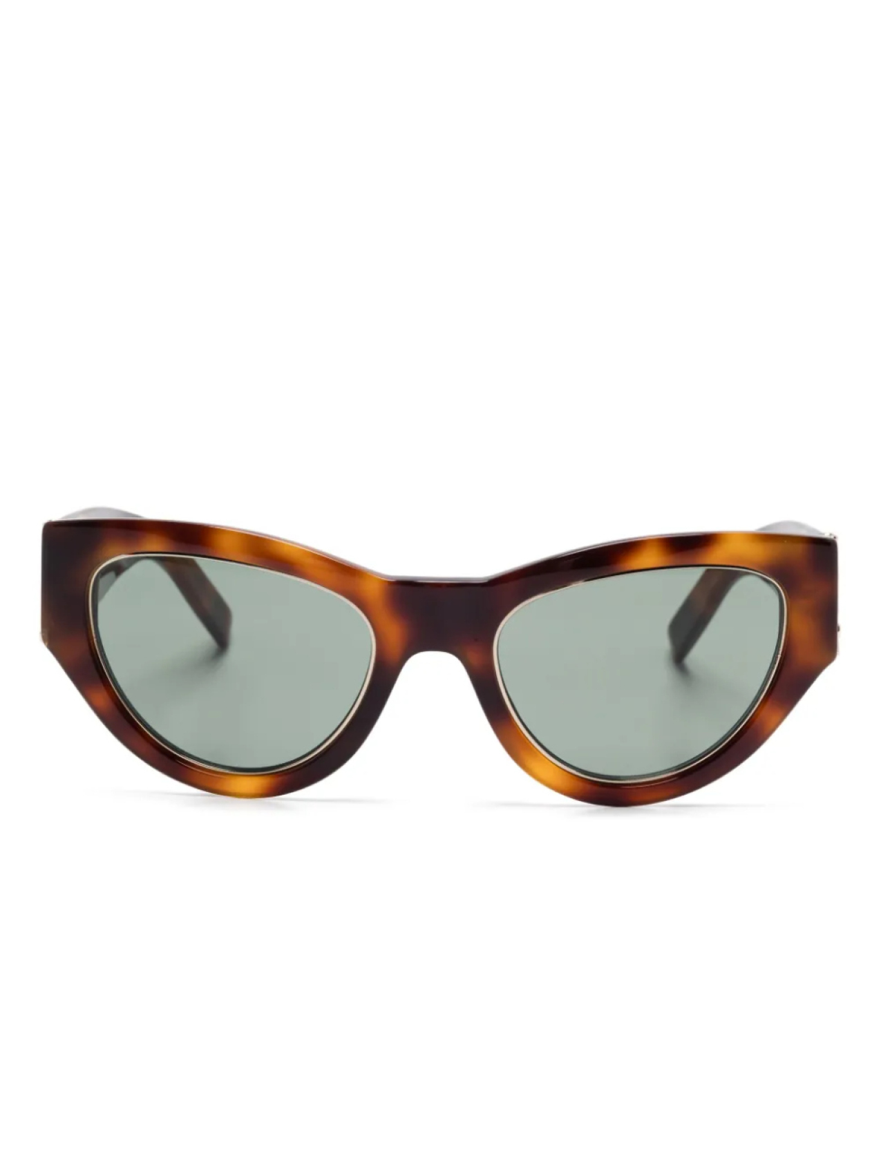 

Солнцезащитные очки в оправе 'кошачий глаз' Saint Laurent Eyewear, коричневый