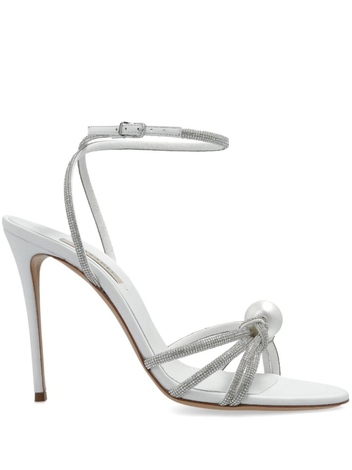 Босоножки Casadei 100 мм Blade C+C, белый