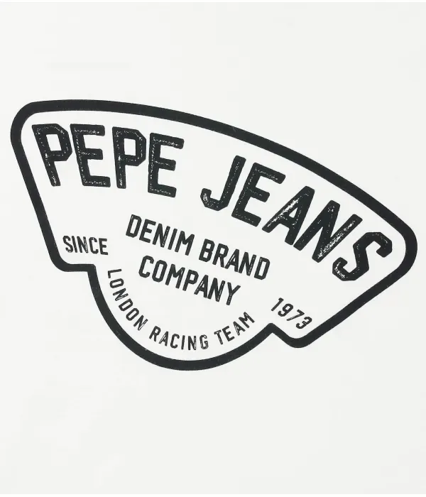 Футболка regular fit Pepe Jeans London, белый — фото 3