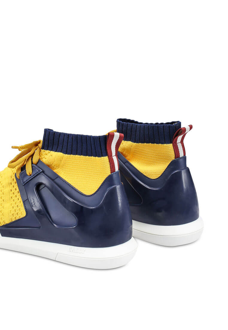 Bally Avallo Мужские 6221330 Кожаные и текстильные кроссовки, желтый — фото 3