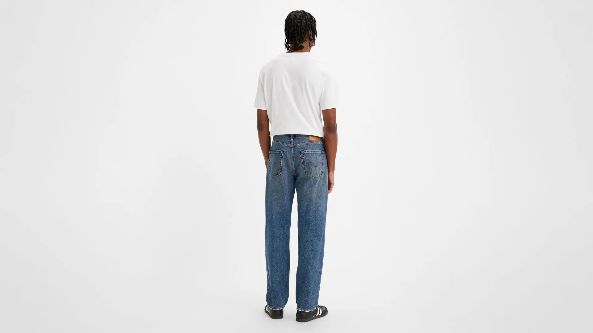 568 свободные прямые мужские джинсы Levi's, цвет Aisle Seat - Dark Wash - Non-Stretch — фото 3