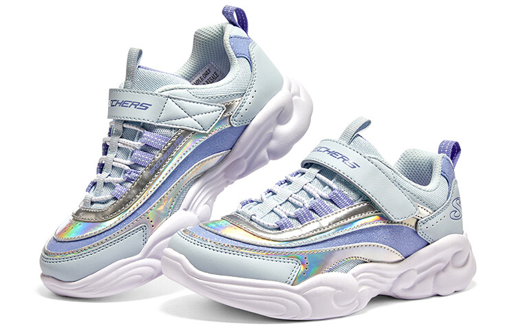 Детские кроссовки Unicorn Storm GS Low-top Синие/фиолетовые Skechers — фото 4