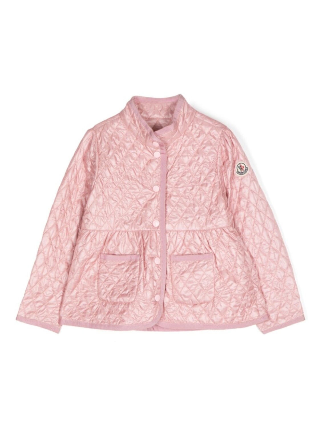 

Moncler Enfant куртка с логотипом, розовый