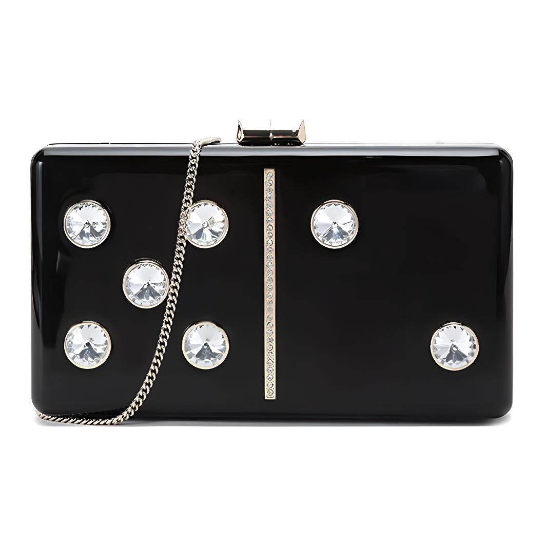 

Kate Spade Акриловая пластиковая сумка-клатч через плечо, на одно плечо, женская, черная