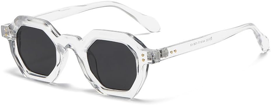 

Женские солнцезащитные очки с заклепками и защитой от УФ-излучения UV400 для бега и езды на велосипеде, в маленькой оправе. Подходят для занятий спортом на открытом воздухе generic, Transparent Gray