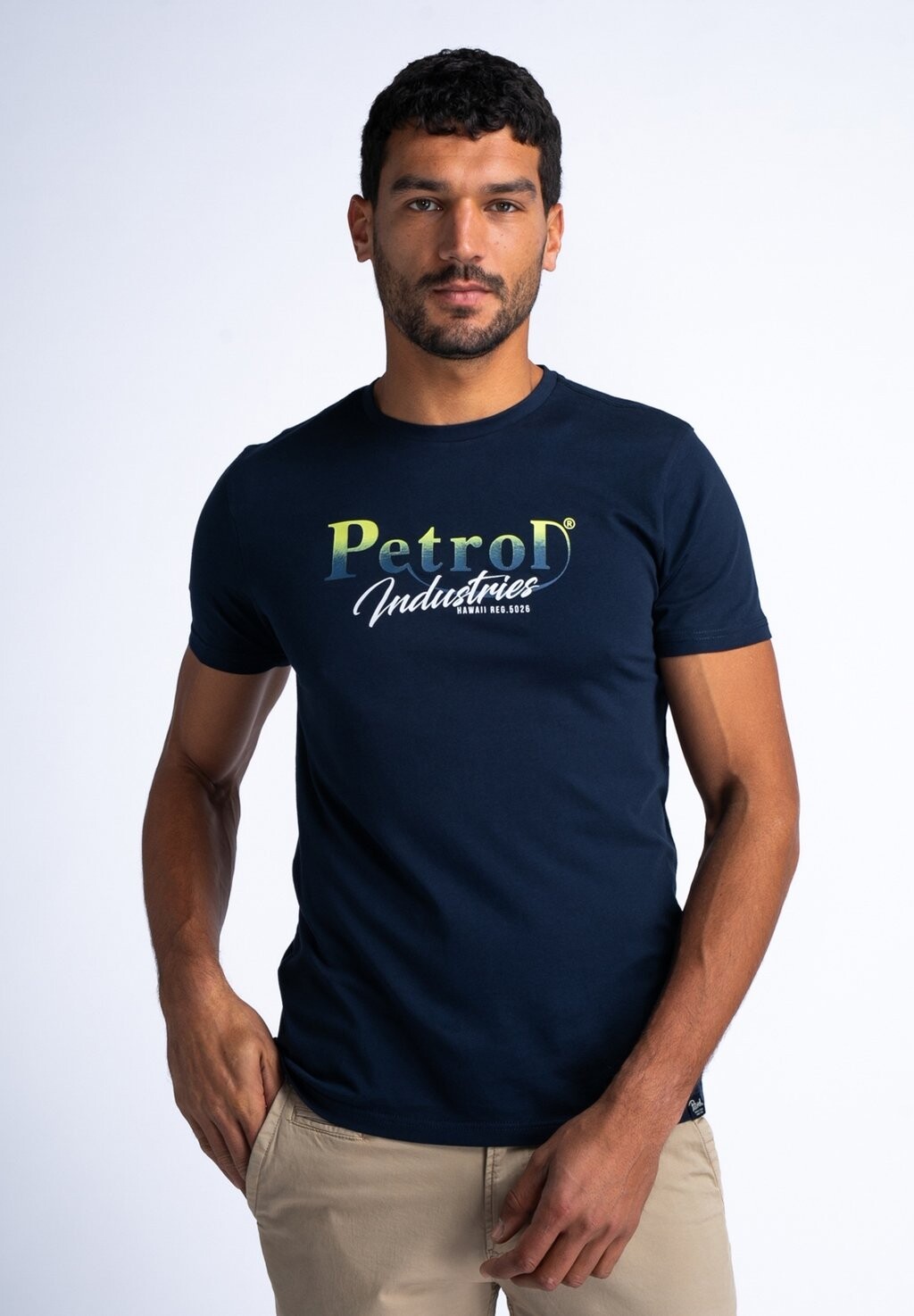 

Футболка с принтом Petrol Industries, цвет navy blue