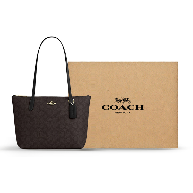 

COACH Сумка через плечо Fiona Canvas With Leather Small женская black