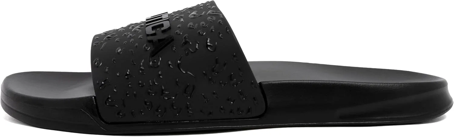Сандалии-слайды мужские с открытым носком, удобные, Nautica, Black X Rain Water — фото 2