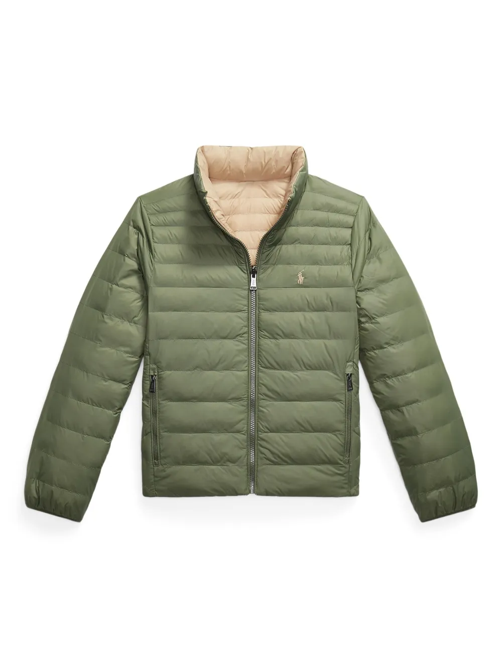 

Двусторонний стеганый пуховик POLO RALPH LAUREN KIDS, зеленый