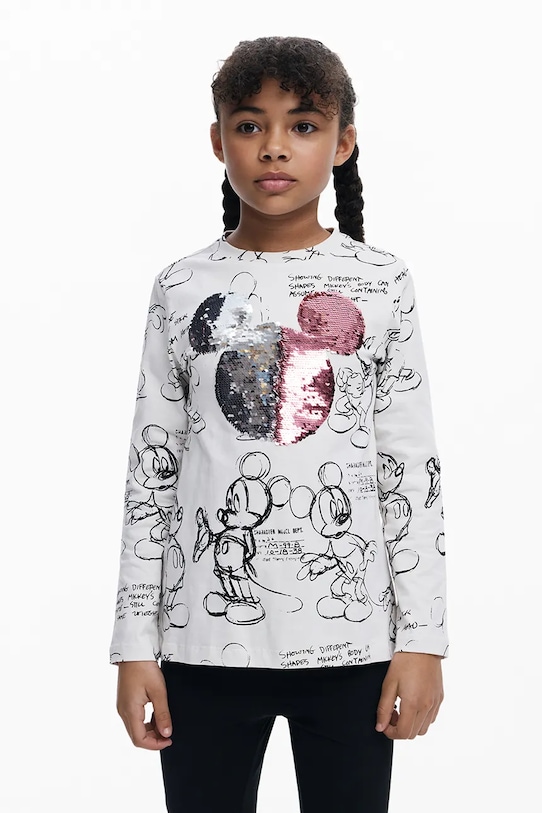 

Детская хлопковая водолазка Desigual, белый