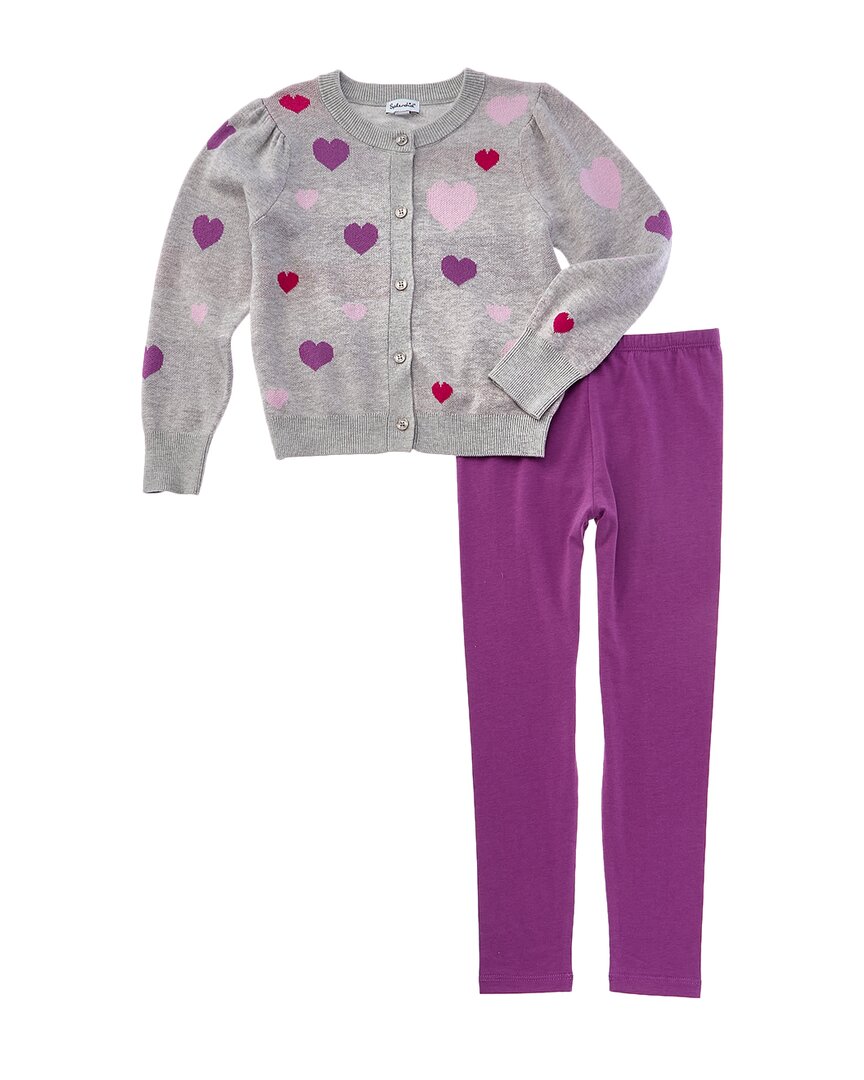 

Великолепный комплект из свитера и леггинсов Splendid 2pc Tossed Hearts, фиолетовый