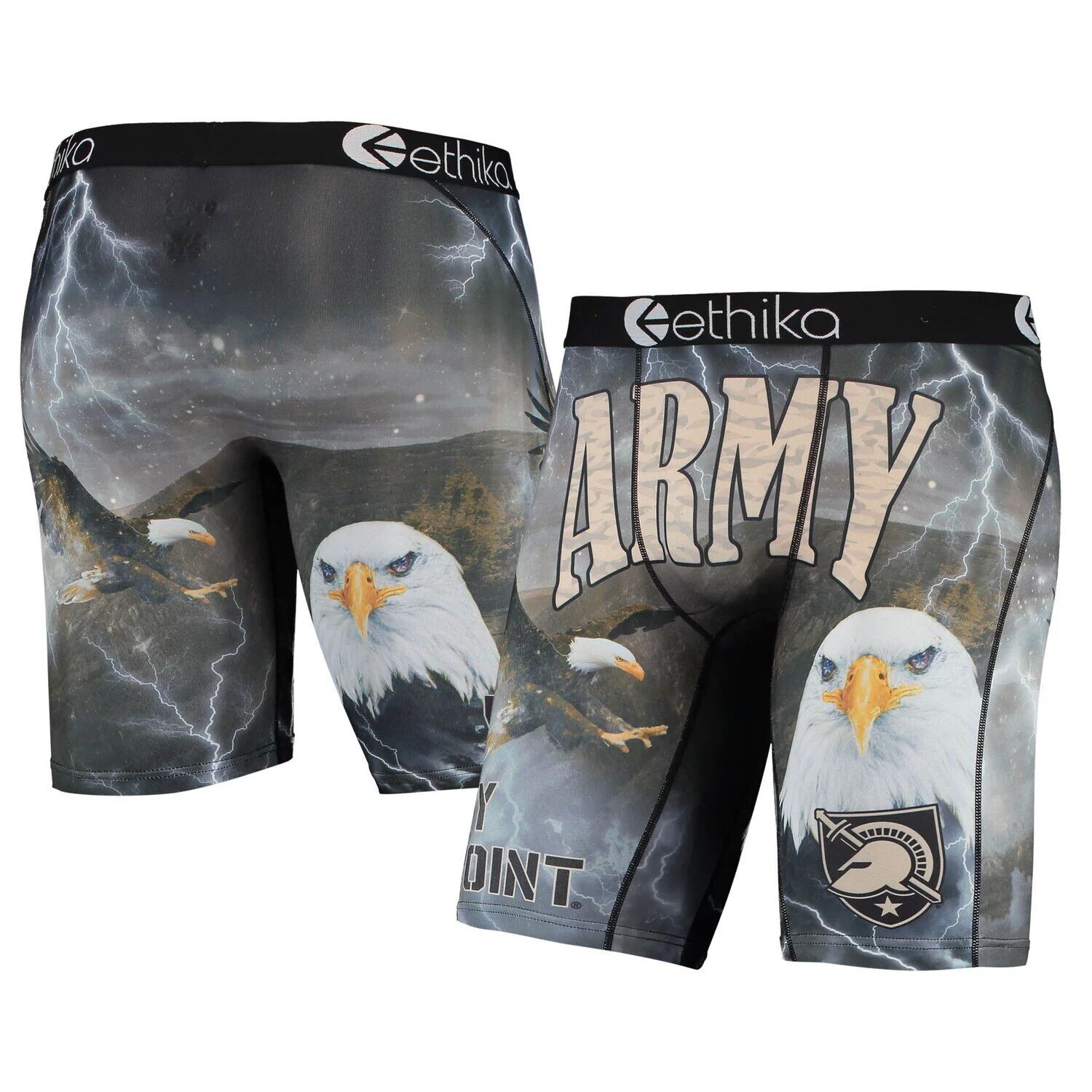 

Мужские трусы-боксеры Ethika Brown Army Black Knights Spirit