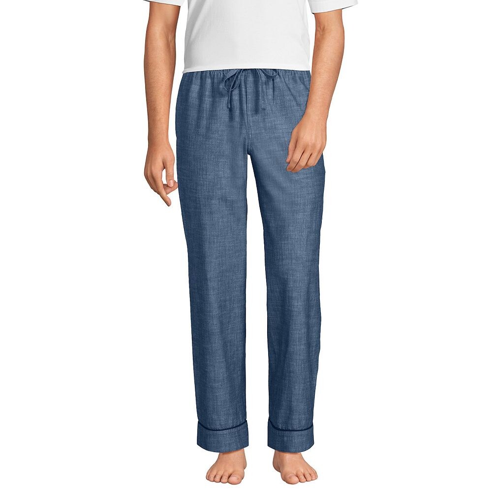 

Пижамные штаны Big & Tall Lands' End Essential, цвет Indigo Chambray