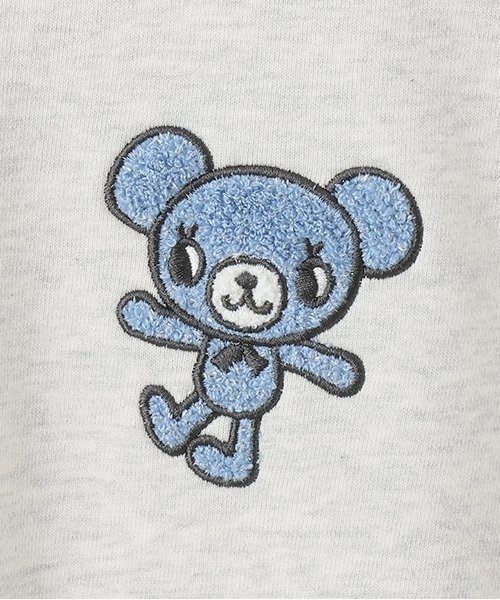Толстовка с вышивкой Mint-kun Sagara Pom ponette junior, White grain — фото 4
