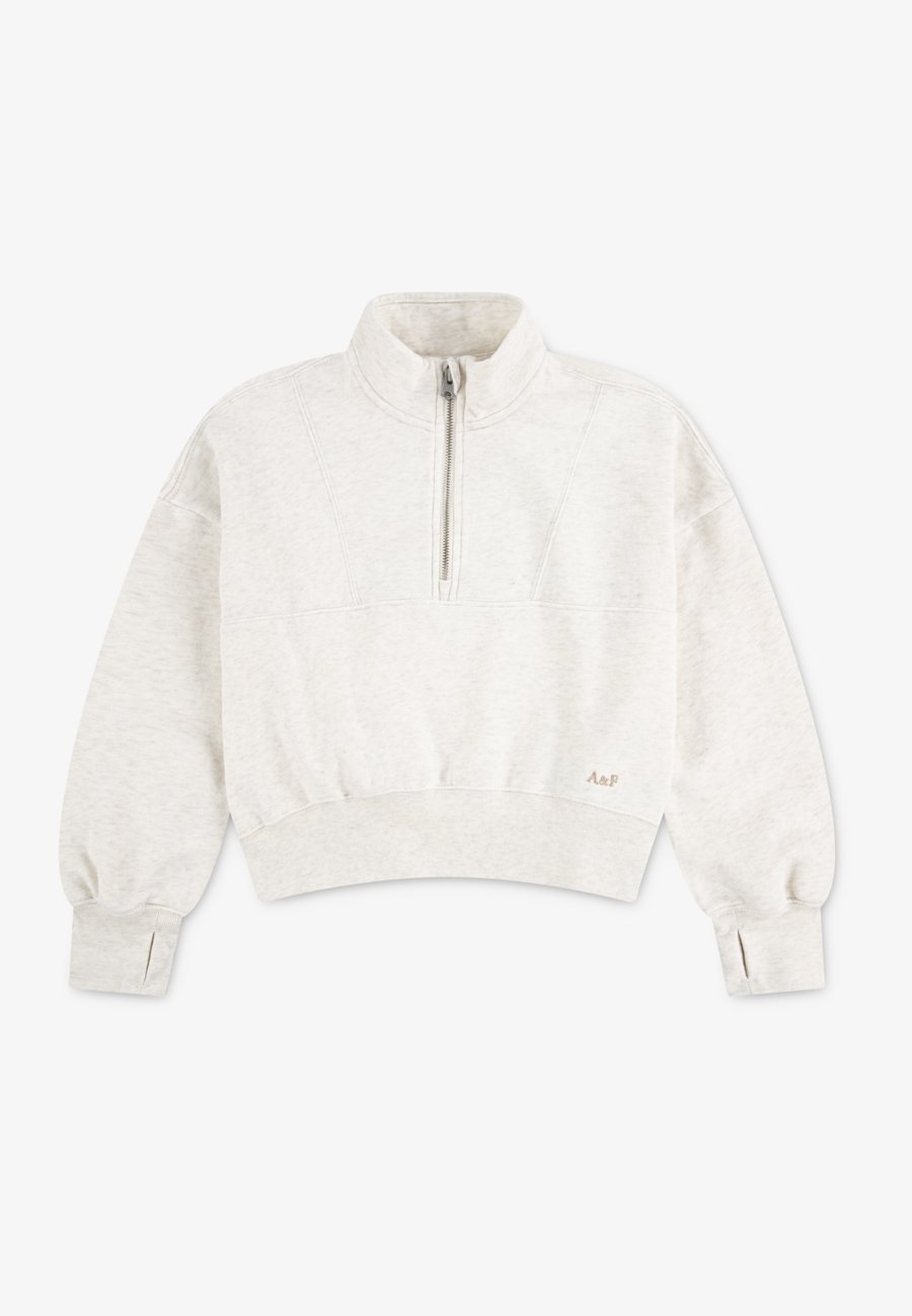 Толстовка Abercrombie & Fitch ESSENTIAL ZIP, Oatmeal Heather/Beige — фото 4