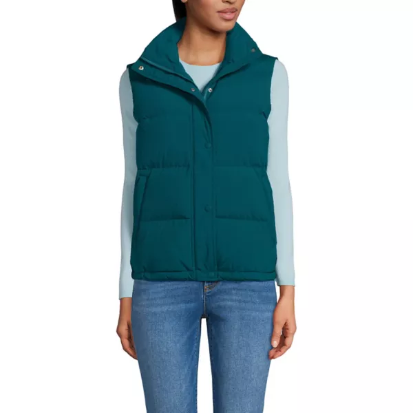 

Женский утепленный пуховик-жилет Wide Channel 600 Lands' End, цвет evening teal