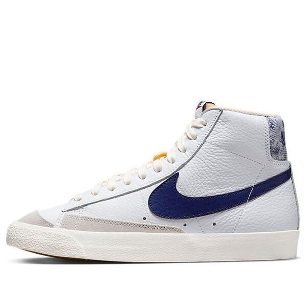 

Кроссовки blazer mid '77 'white midnight navy' Nike, белый